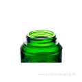 Green Glass Cream Jar